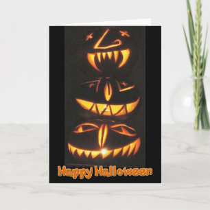 Bonne carte Jack o'Lantern