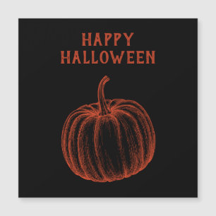 Bonne carte magnétique Citrouille Halloween