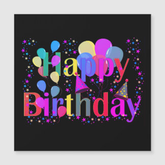 Bonne carte magnétique d'anniversaire
