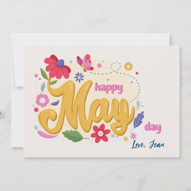 Bonne carte May Day (Devant)