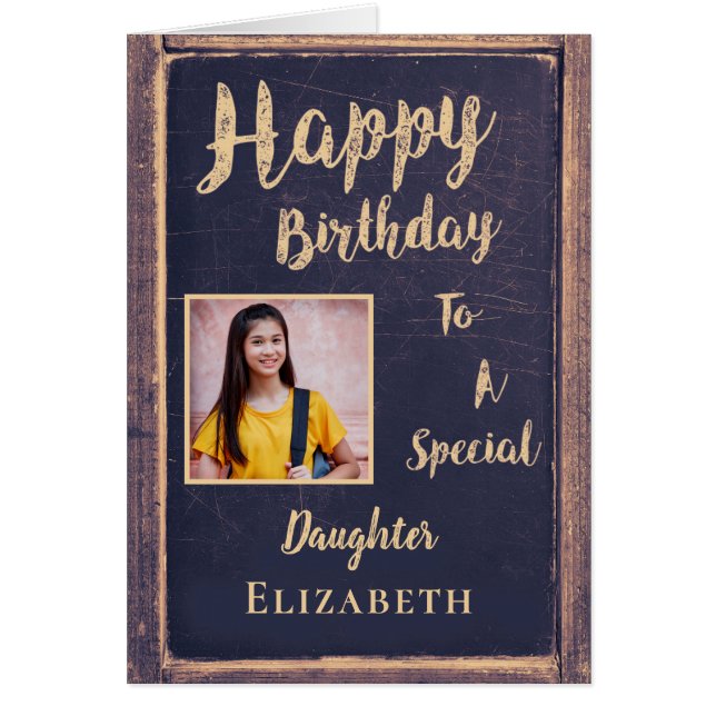 Bonne carte mère à fille anniversaire (Devant)