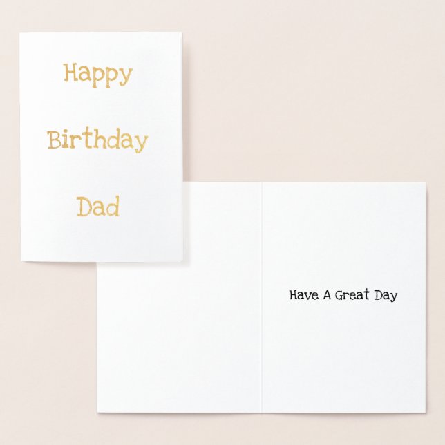 Bonne carte papa d'anniversaire (Affichage)