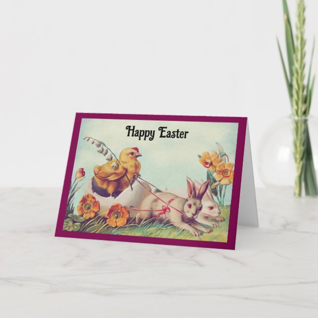 Bonne Carte Pâques Pour Un Enfant (Devant)