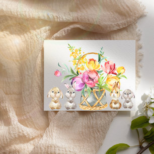 Bonne Carte postale Bunny de Pâques