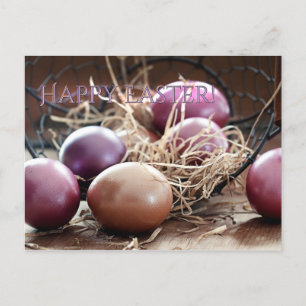 Bonne carte postale Chasse aux Oeufs de Pâques
