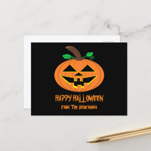 Bonne carte postale Citrouille Halloween Smiling