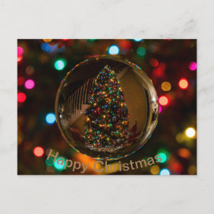 Bonne carte postale couleur marron de Noël