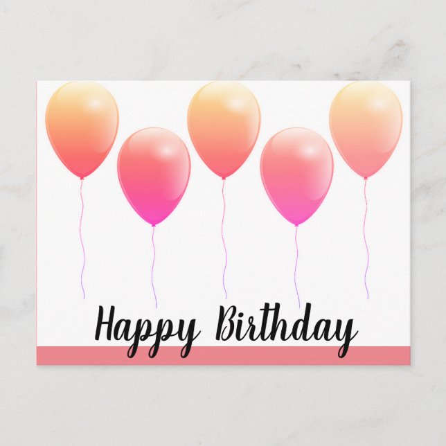 Bonne carte postale d'anniversaire (Devant)