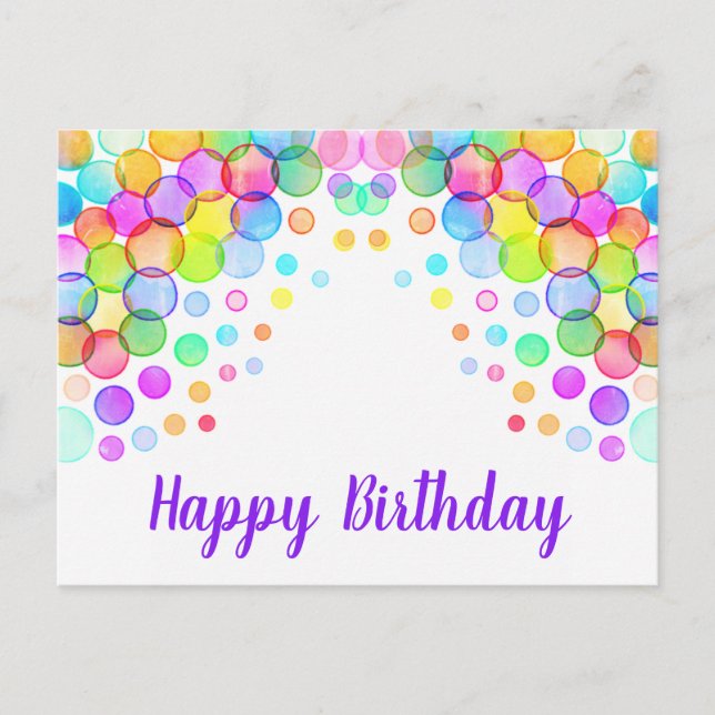 Bonne carte postale d'anniversaire (Devant)