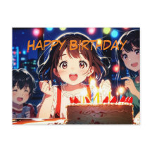 Bonne carte postale d'anniversaire