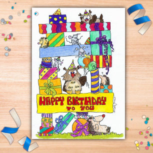BONNE carte postale d'anniversaire par Nicole Jane