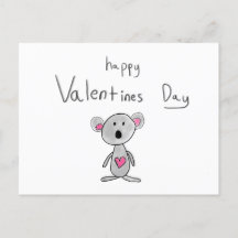 Bonne carte postale de la Saint Valentin