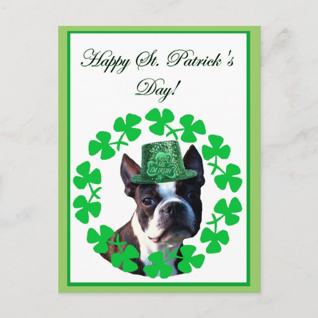 Bonne carte postale du jour de saint Patrick (Devant)