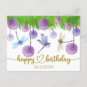 Bonne carte postale Fleurs sauvages d'anniversaire