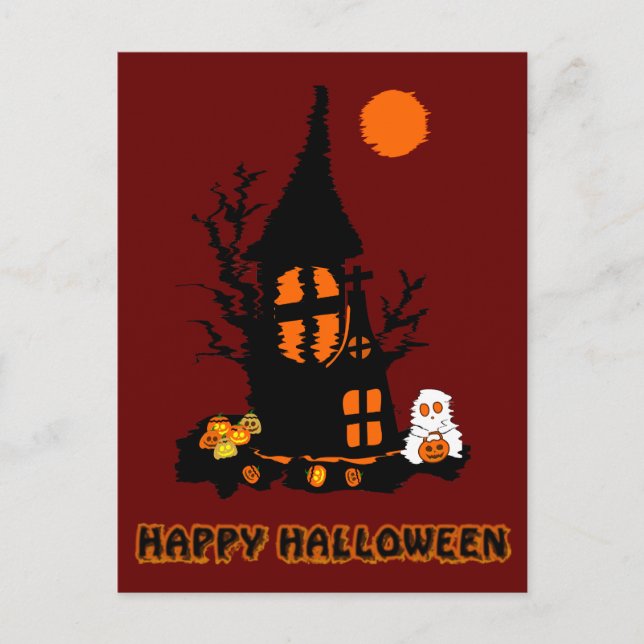 Bonne carte postale Halloween (Devant)