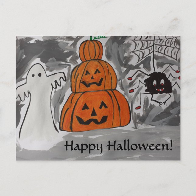 Bonne carte postale Halloween (Devant)