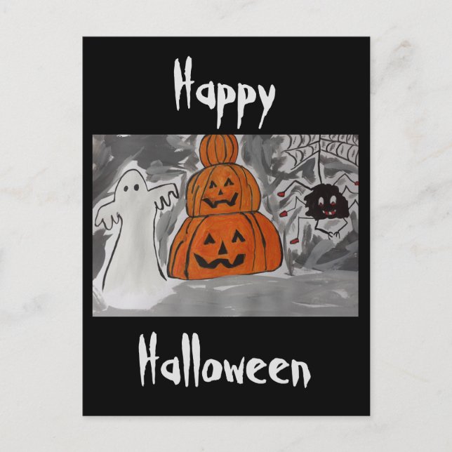 Bonne carte postale Halloween (Devant)