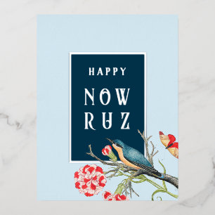 Bonne carte postale Nowruz Blue Songbird