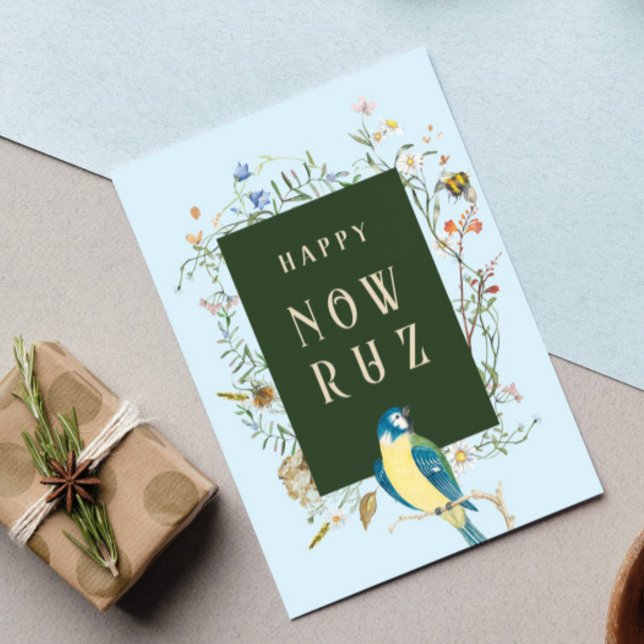 Bonne carte postale Nowruz Songbird BLANK (Créateur téléchargé)