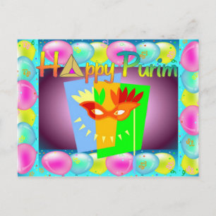 Bonne carte postale Purim