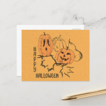 Bonne carte postale Vintage Halloween