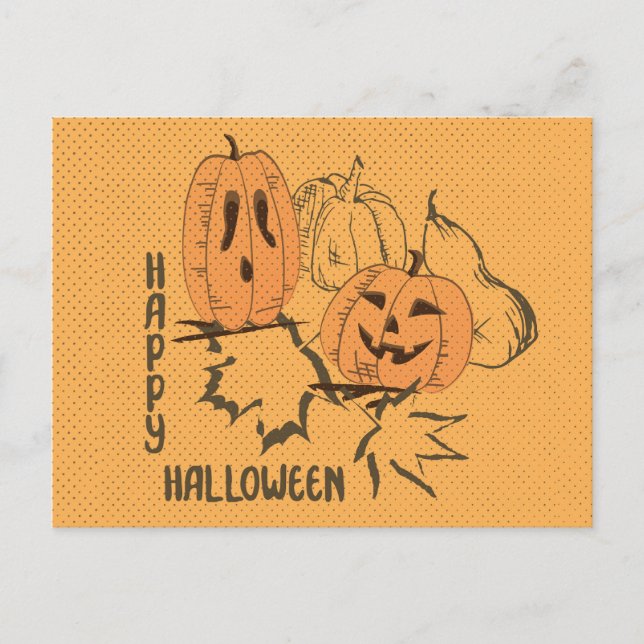 Bonne carte postale Vintage Halloween (Devant)