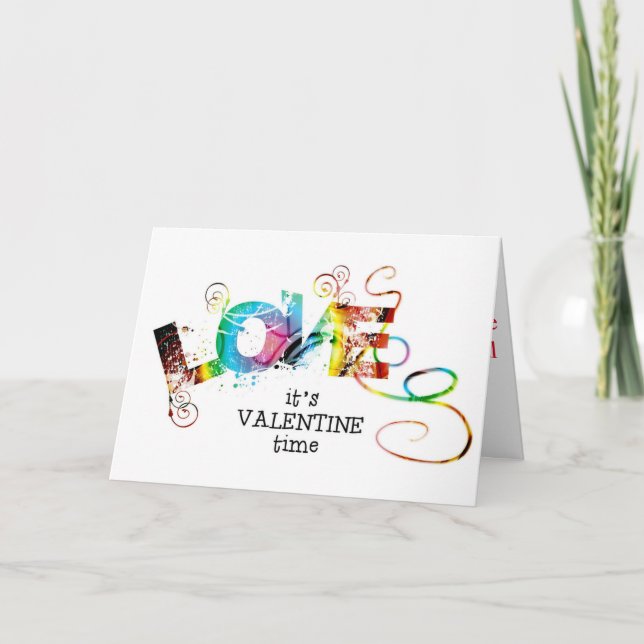 Bonne carte Saint Valentin (Devant)