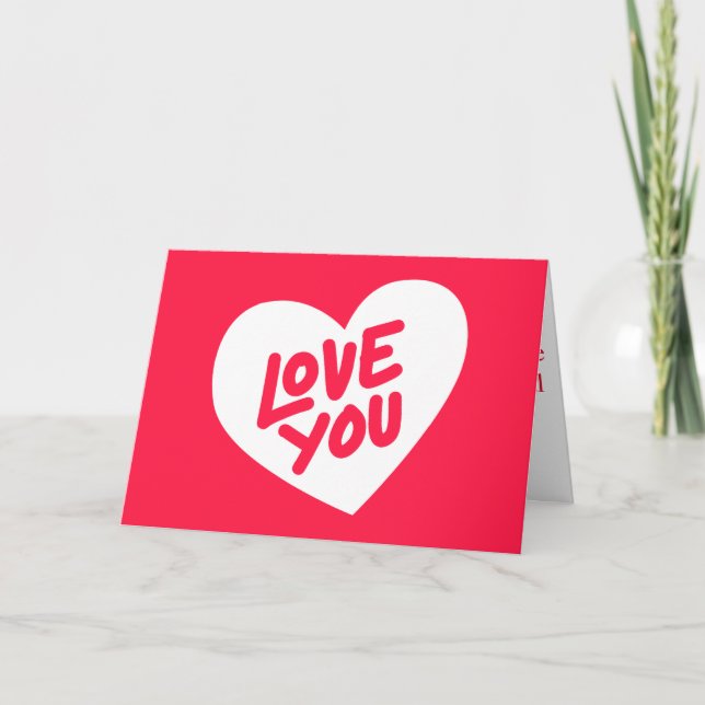 Bonne carte Saint Valentin (Devant)