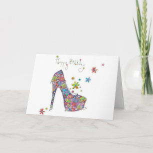 Bonne carte Stiletto Anniversaire