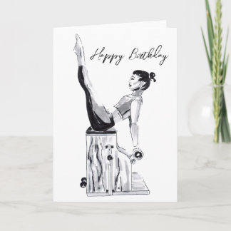 Bonne Chaise de carte Pilates Anniversaire