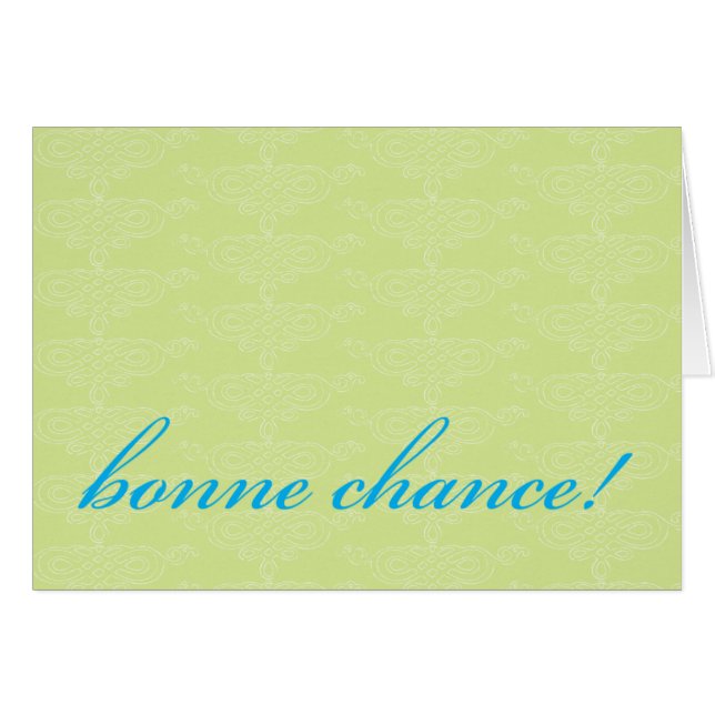 Bonne Chance! (Front Horizontal)