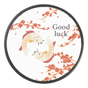 Bonne chance Poisson Koi avec Sakura Japonais él