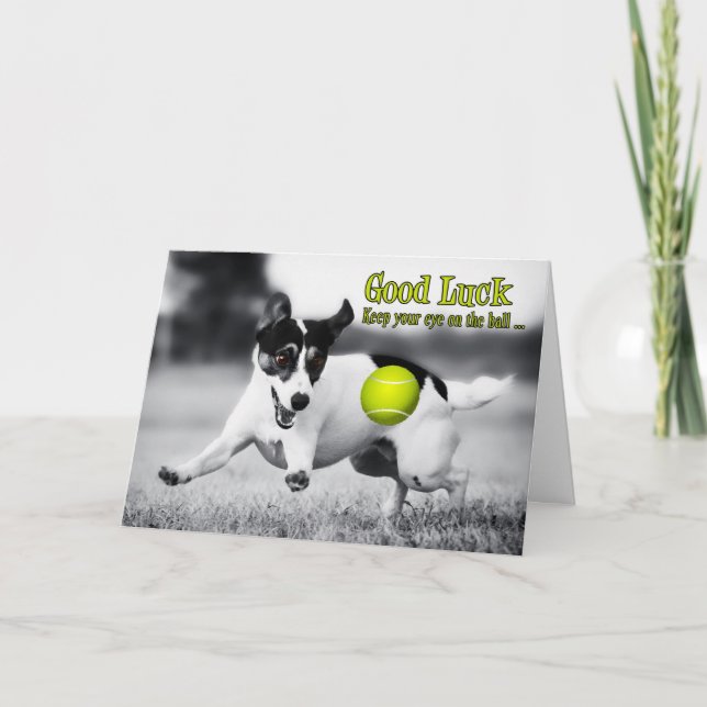 Bonne chance Terrier Dog Carte de voeux (Devant)
