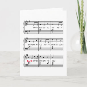 Bonne Chanson d'anniversaire avec carte de nom