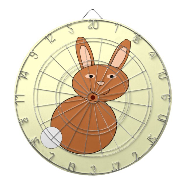 Bonne Cible de flechettes de lapin de Pâques (Devant)