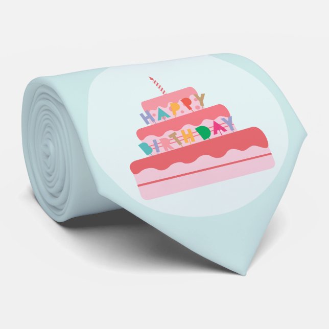 Bonne Cravate d'anniversaire (Roulé)