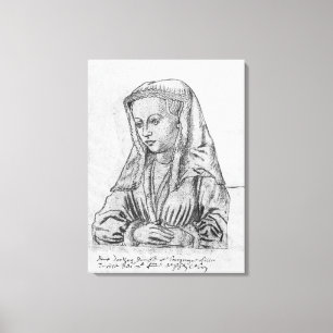 Bonne d'Artois, Countess of Nevers and Rethel Canvas Print
