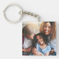 Bonne famille de trois Porte - clés
