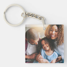 Bonne famille de trois Porte - clés