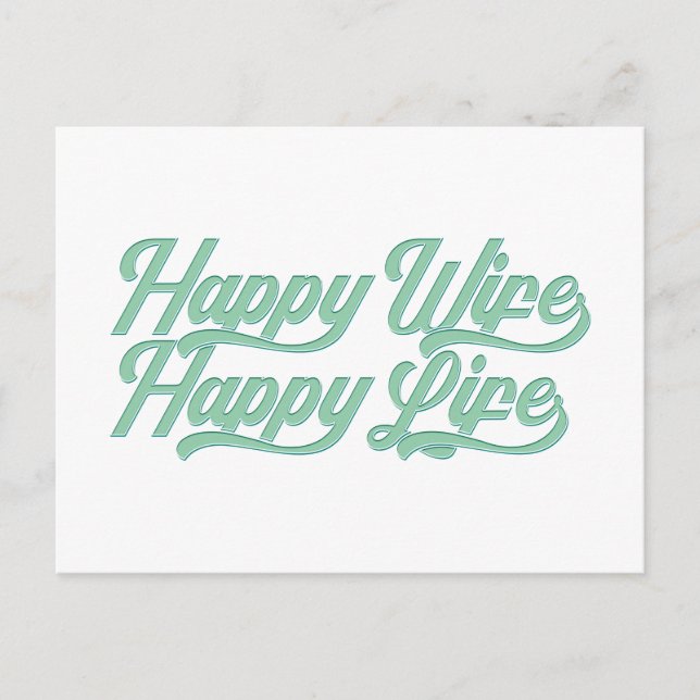 Bonne femme Bonne vie Fête des mères | Carte posta (Devant)