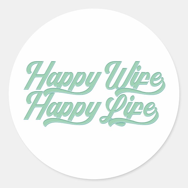 Bonne femme Bonne vie Fête des mères | Sticker (Devant)