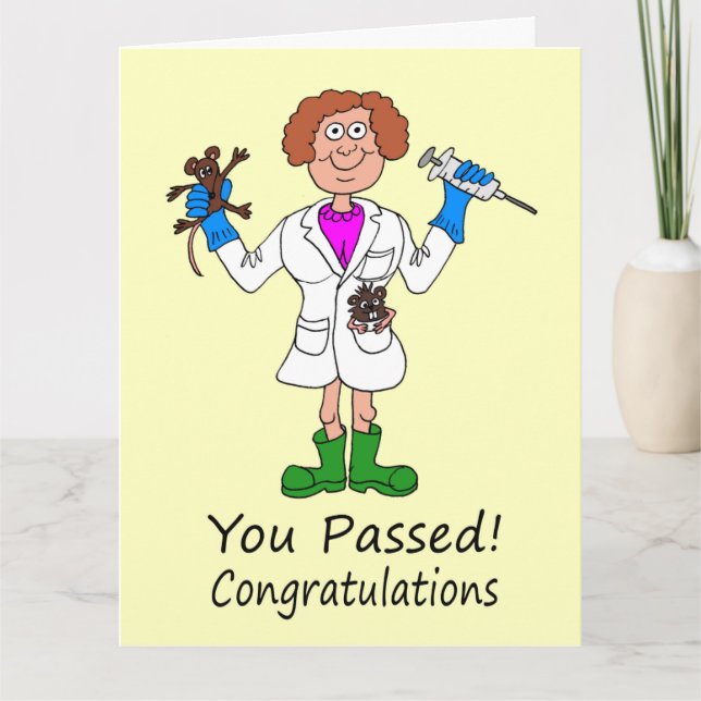 Bonne Femme vient de passer la carte d'examen Médi (Devant)
