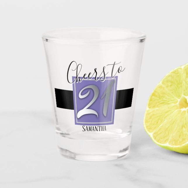 Bonne fête d'anniversaire à 21 verre pris (Devant)