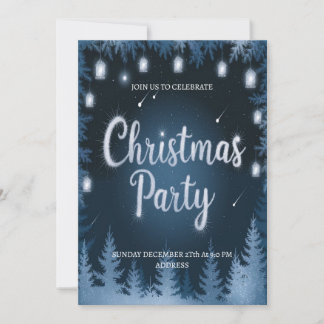 Bonne fête de Noël Cosy Snowful Invitation