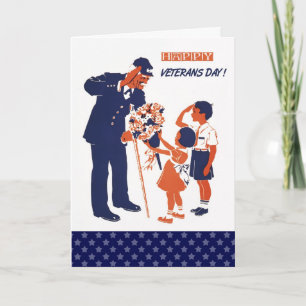 Bonne fête des anciens combattants. Cartes de voeu