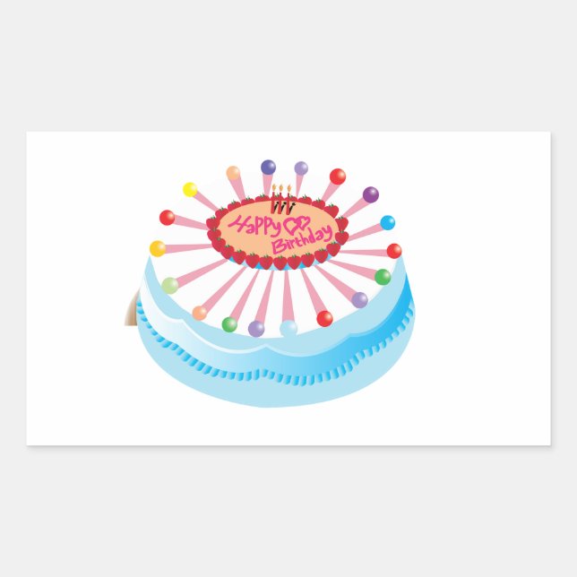 Bonne fête des autocollants d'anniversaire (Devant)