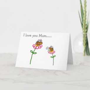 Bonne fête des mères BuzzAboutBees Carte de voeux