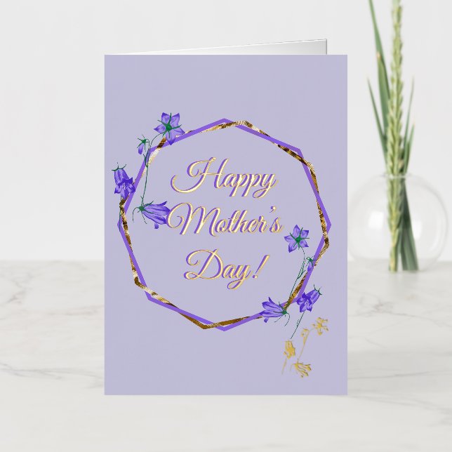 Bonne fête des mères - Carte de voeux simple (Recto)
