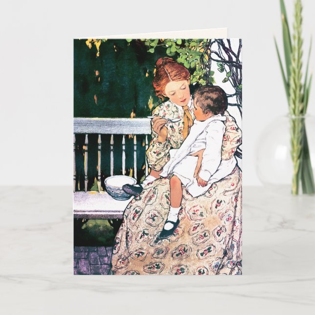 Bonne fête des mères Carte personnalisée Art Vinta (Devant)