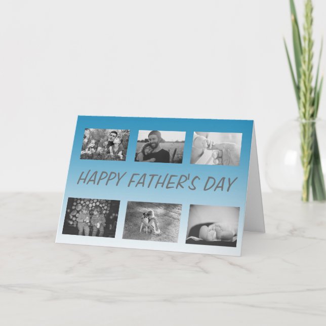 Bonne Fête des pères, carte photo personnalisée (Devant)